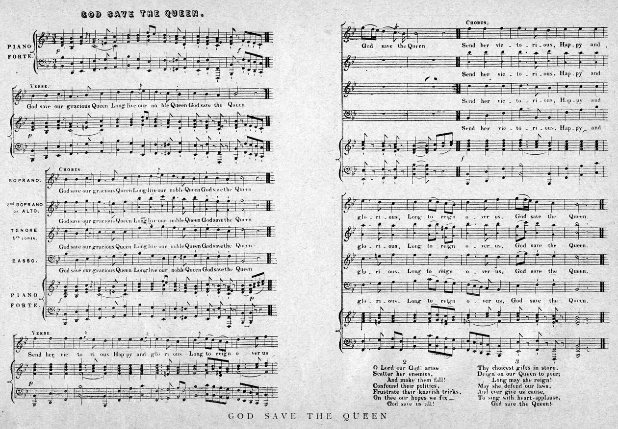God Save the Queen, partition, 1900 - Unbekannt