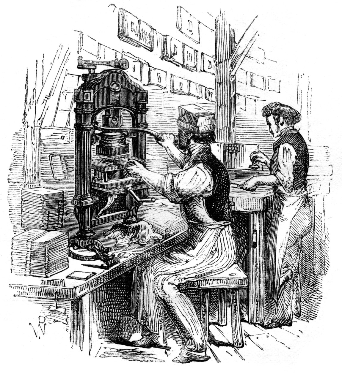 Presse à dorure, 1886 - Unbekannt