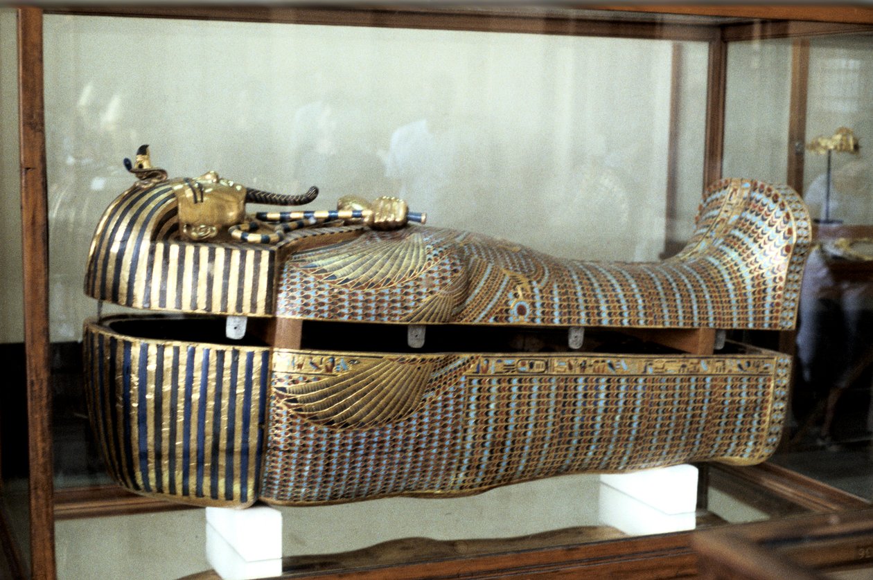 Sarcophage doré du pharaon Toutankhamon, vers 1325 av. J.-C. - Unbekannt