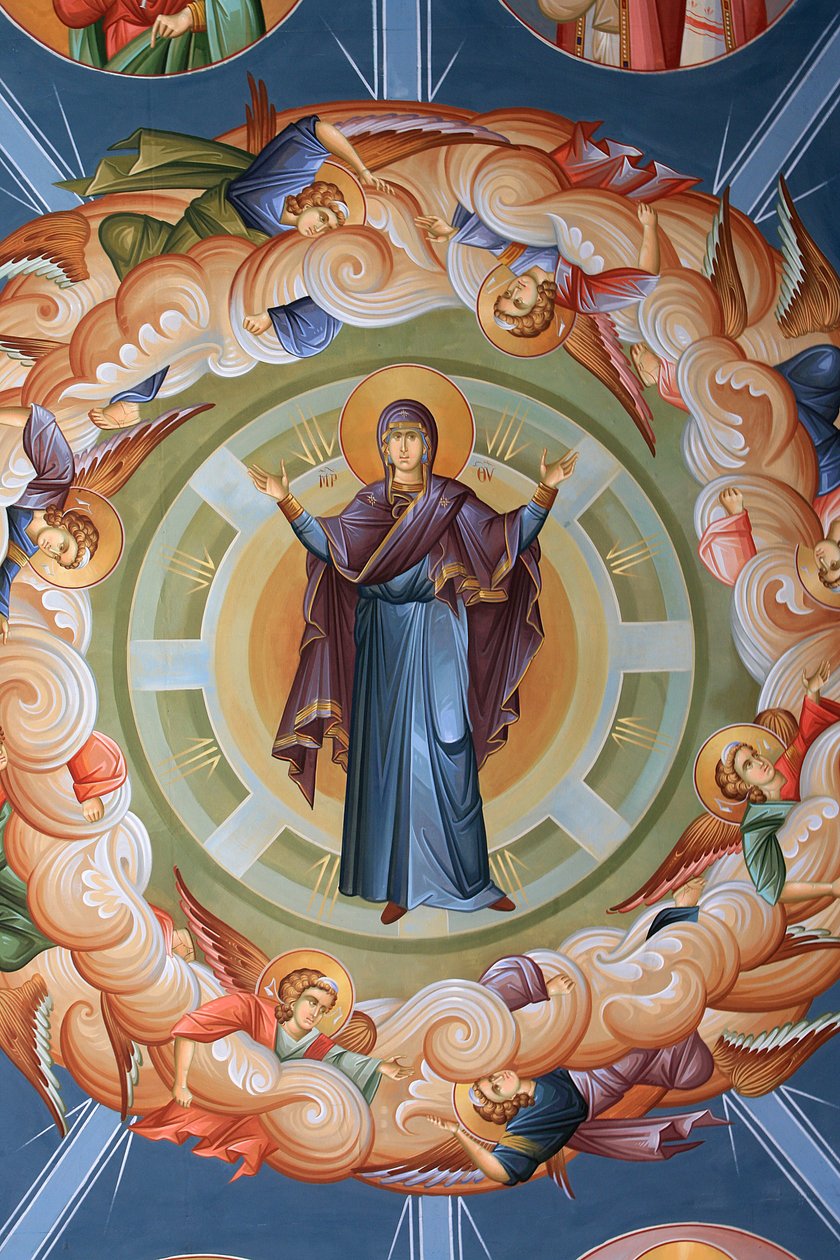 Fresque au plafond orthodoxe grecque, Thessalonique, Grèce - Unbekannt