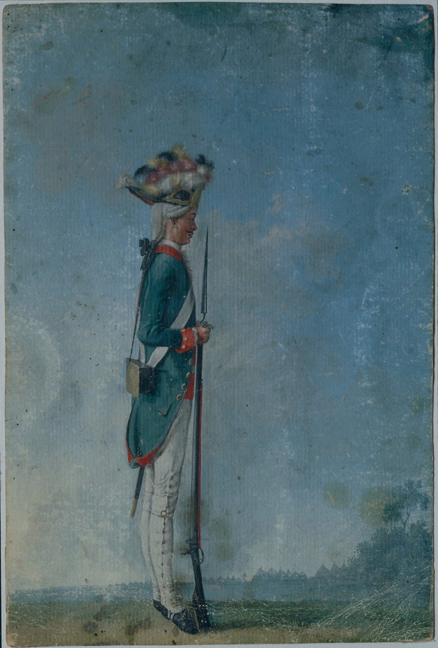 Grenadier du régiment Preobrazhensky, fin des années 1770 - Unbekannt