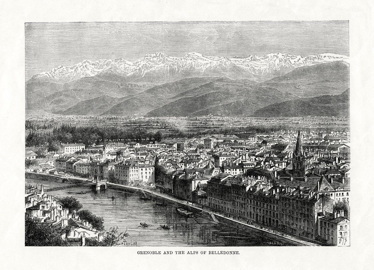 Grenoble et les Alpes de Belledonne, France, 1879 - Unbekannt