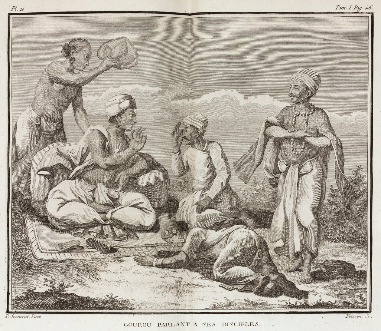 Guru et ses disciples, Inde - Unbekannt