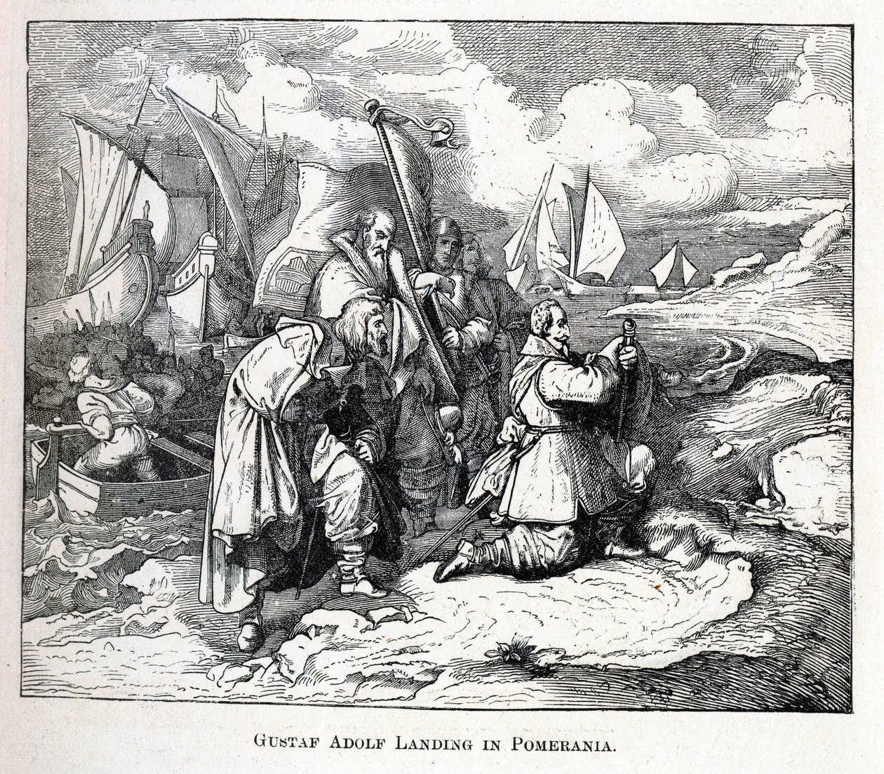 Gustav Adolf débarquant en Poméranie, 1882 - Unbekannt