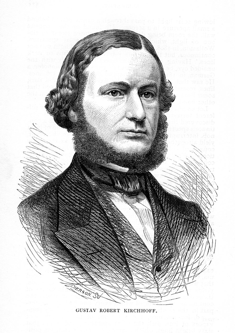 Gustav Robert Kirchhoff, physicien allemand, 1873 - Unbekannt