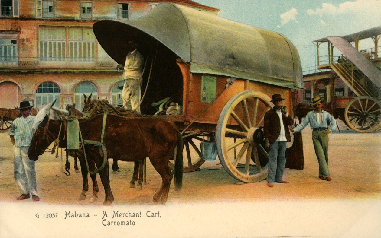 La Havane - Un chariot marchand, Carromato, vers 1910 - Unbekannt