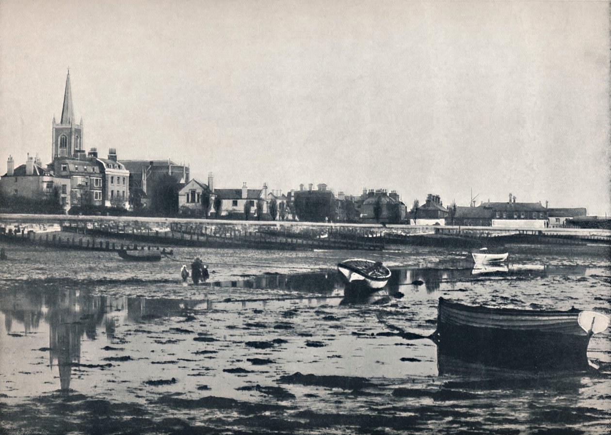 Harwich - La plage à marée basse, 1895 - Unbekannt