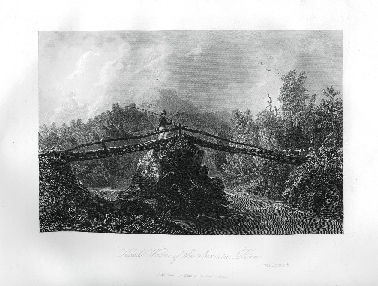 Sources de la rivière Juniata, Pennsylvanie, 1855 - Unbekannt