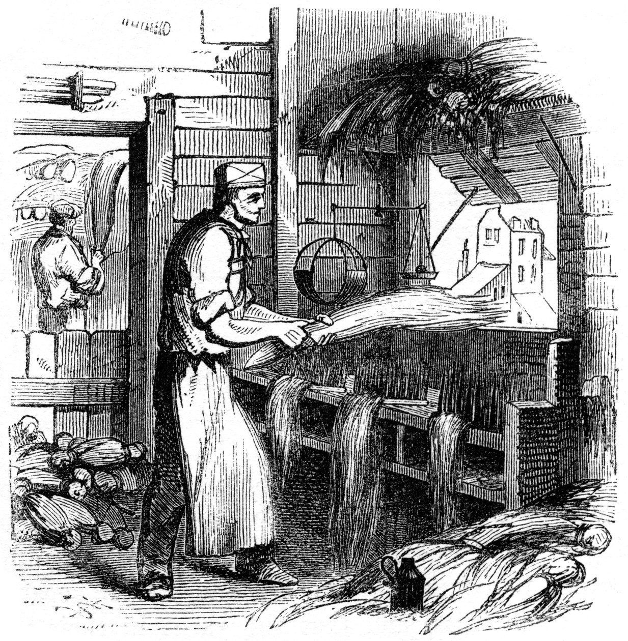 Peignage du chanvre, 1866 - Unbekannt