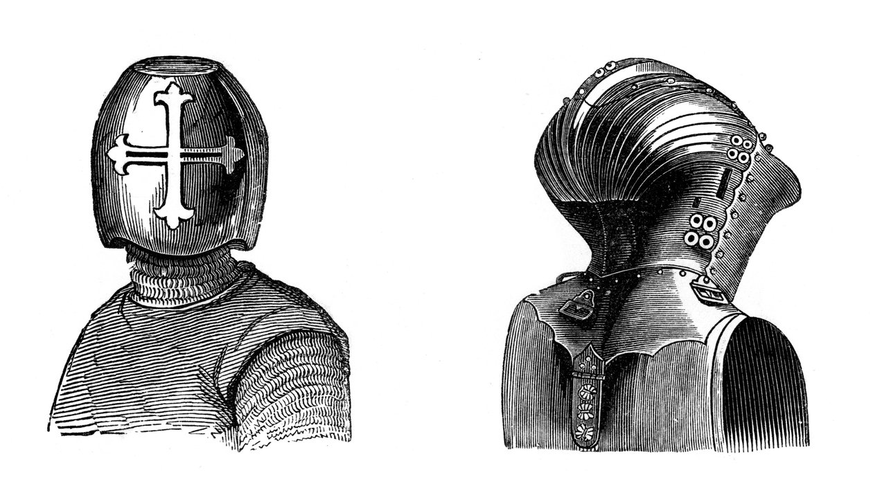 Casques, 13ème et 15ème siècles, 1870 - Unbekannt