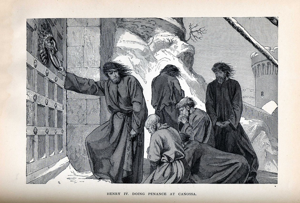 Henri IV faisant pénitence à Canossa, 1882 - Unbekannt