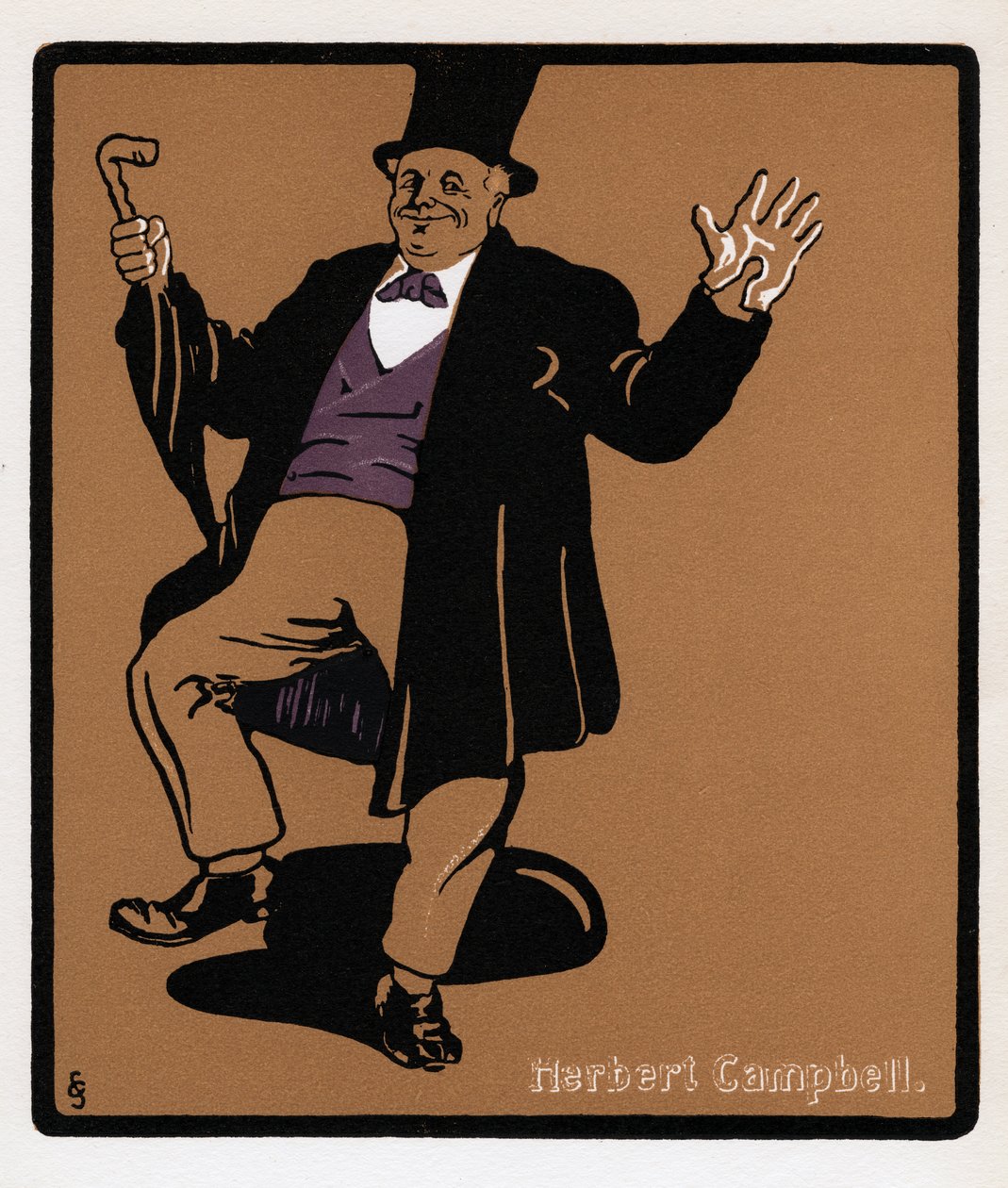 Herbert Campbell 1844-1904, comédien de Drury Lane, 19ème siècle - Unbekannt