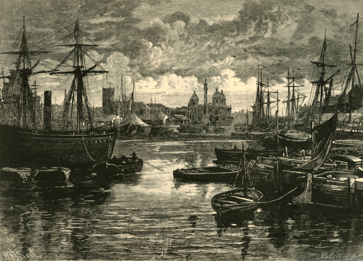 Hull, depuis les docks, 1898 - Unbekannt