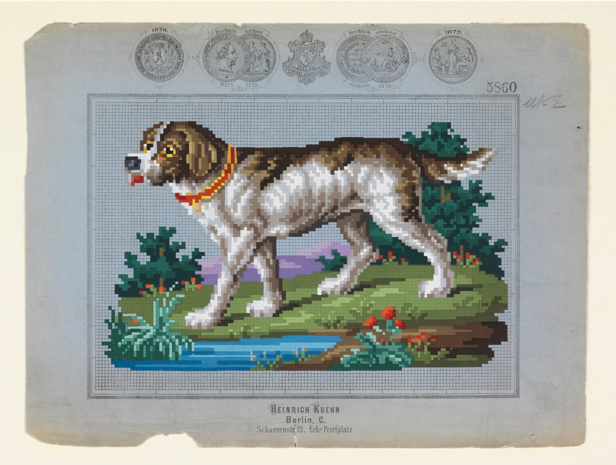 Chien de chasse, vers 1879 - Unbekannt