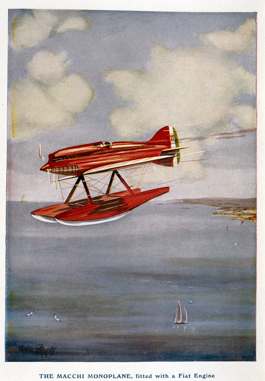 Hydravion Macchi monoplan, Trophée Schneider, septembre 1929 - Unbekannt