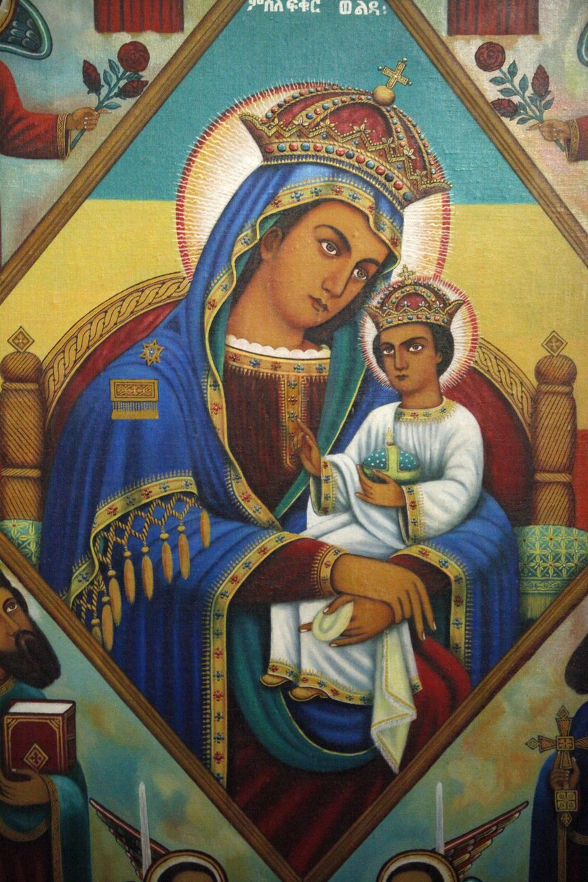 Icône dans le mausolée Beta Maryam, Addis Abeba, Éthiopie - Unbekannt