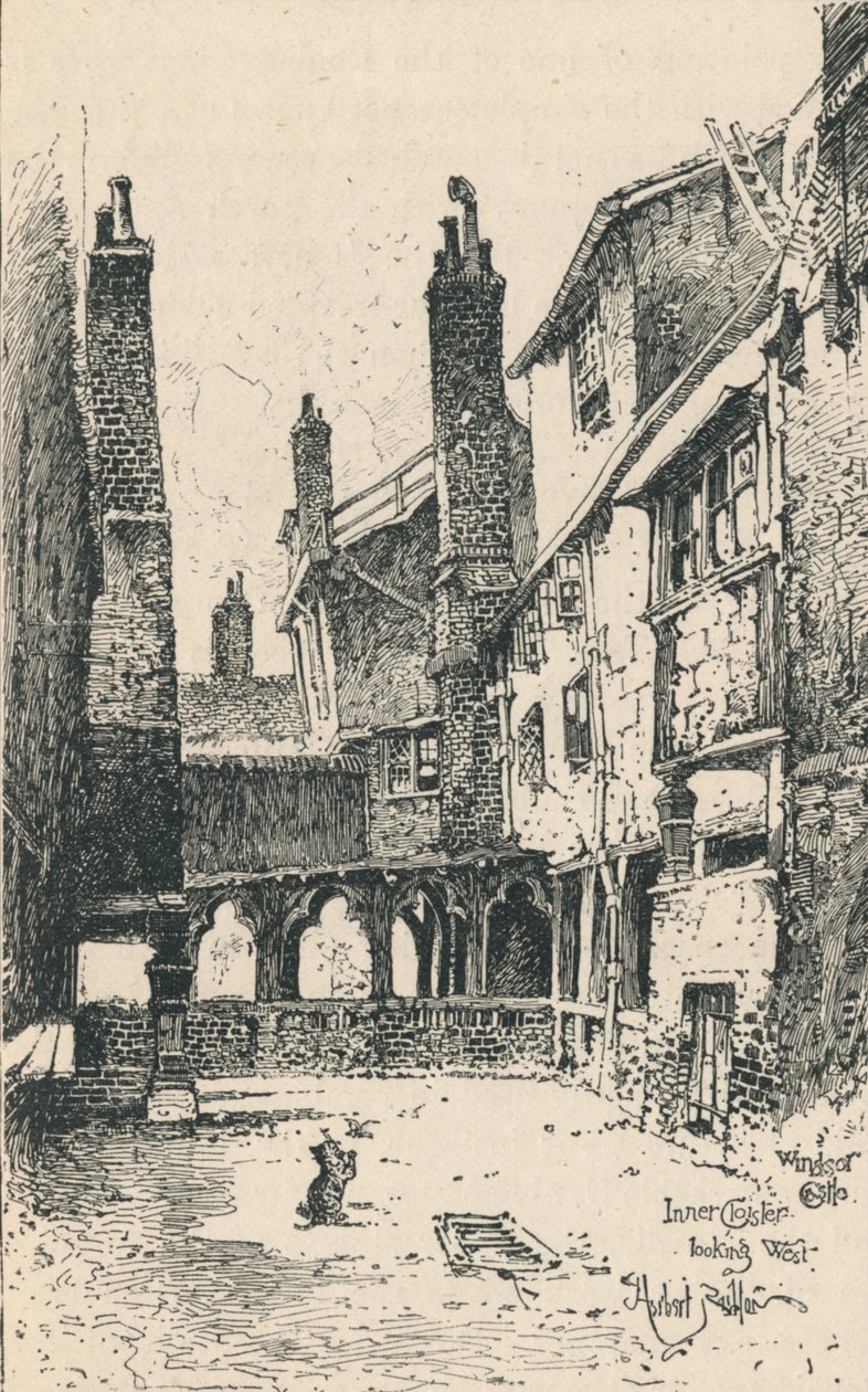 Cloître intérieur, vue vers l