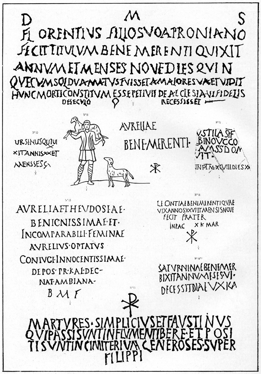 Inscriptions des Catacombes, Rome, 1926 - Unbekannt