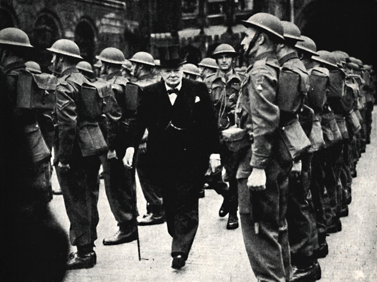 Inspection de la Home Guard, années 1940, 1945 - Unbekannt