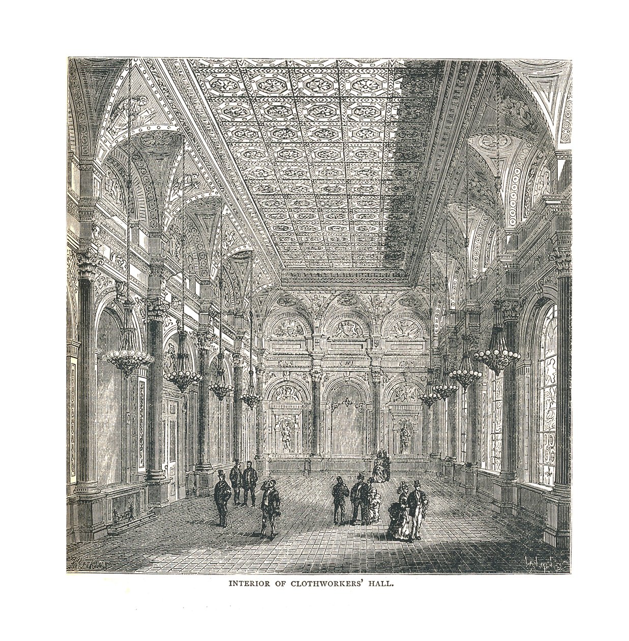 Intérieur du Hall des Drapiers, 1878 - Unbekannt