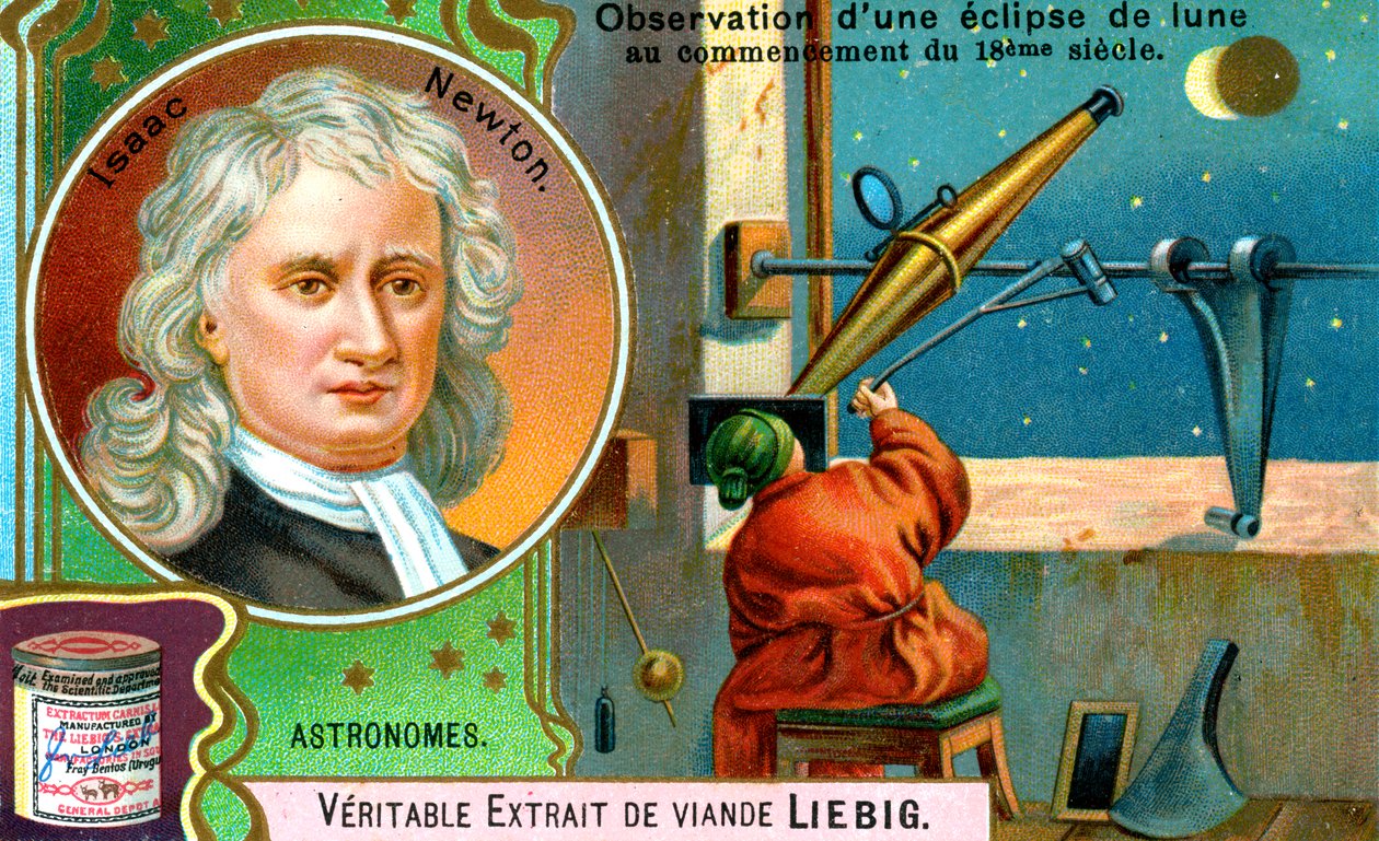 Isaac Newton, mathématicien, astronome et physicien anglais, vers 1900 - Unbekannt