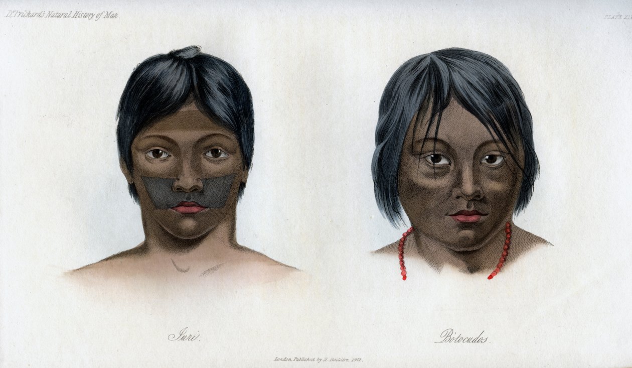 Juri et Botocudos, de la nation Brasilio-Guarani, 1848 - Unbekannt