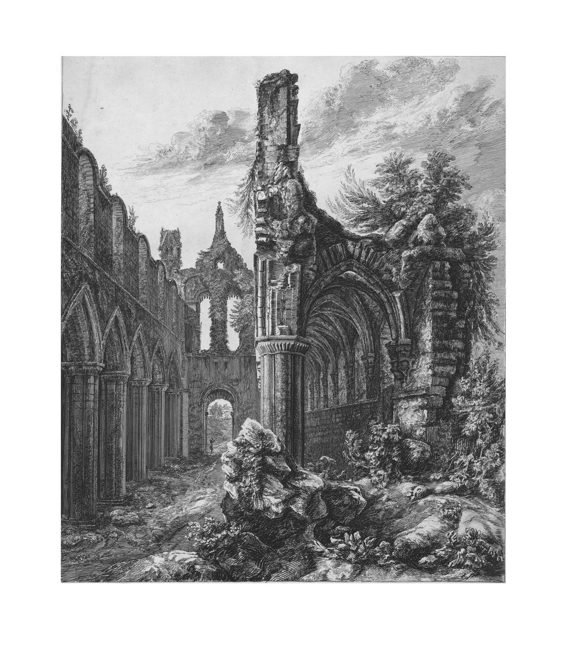 Abbaye de Kirkstall, Yorkshire, 1823 - Unbekannt