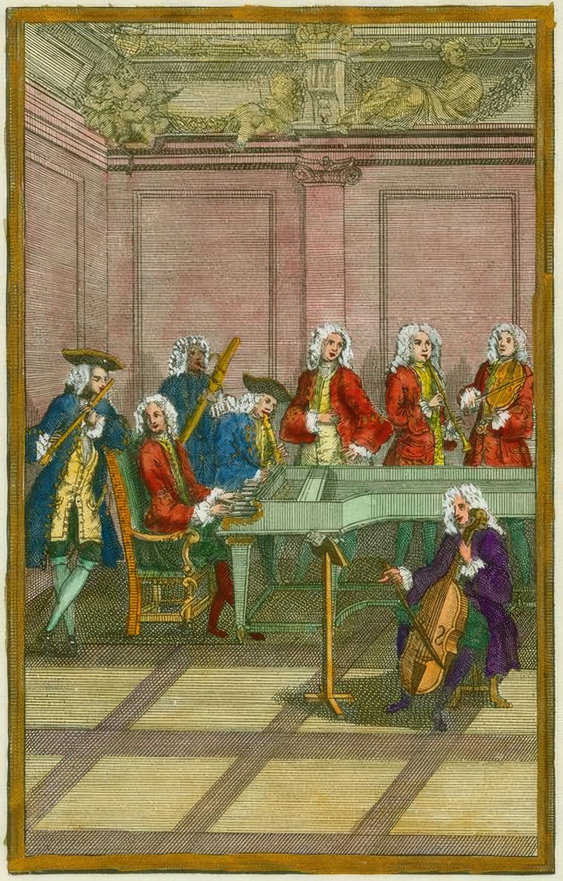 Concert / Gravure sur cuivre 18e s. - Unbekannt