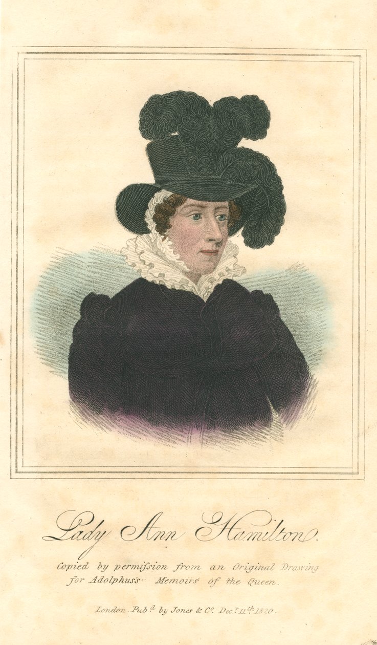Lady Anne Hamilton, 1820 - Unbekannt