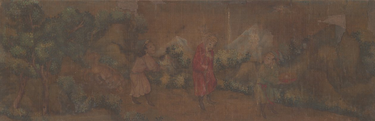 Paysage avec figure dans un cadre boisé - Unbekannt