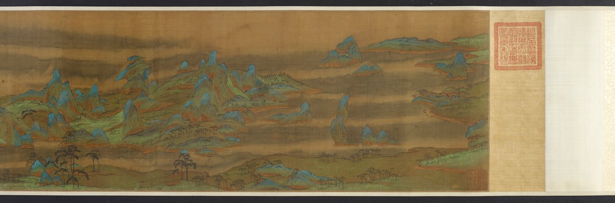 Paysage en bleu et vert - Unbekannt