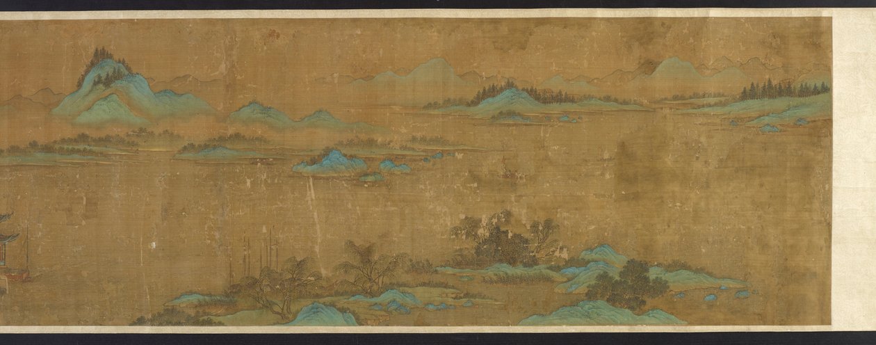 Paysage avec palais, dynastie Ming, 16ème-17ème siècle - Unbekannt
