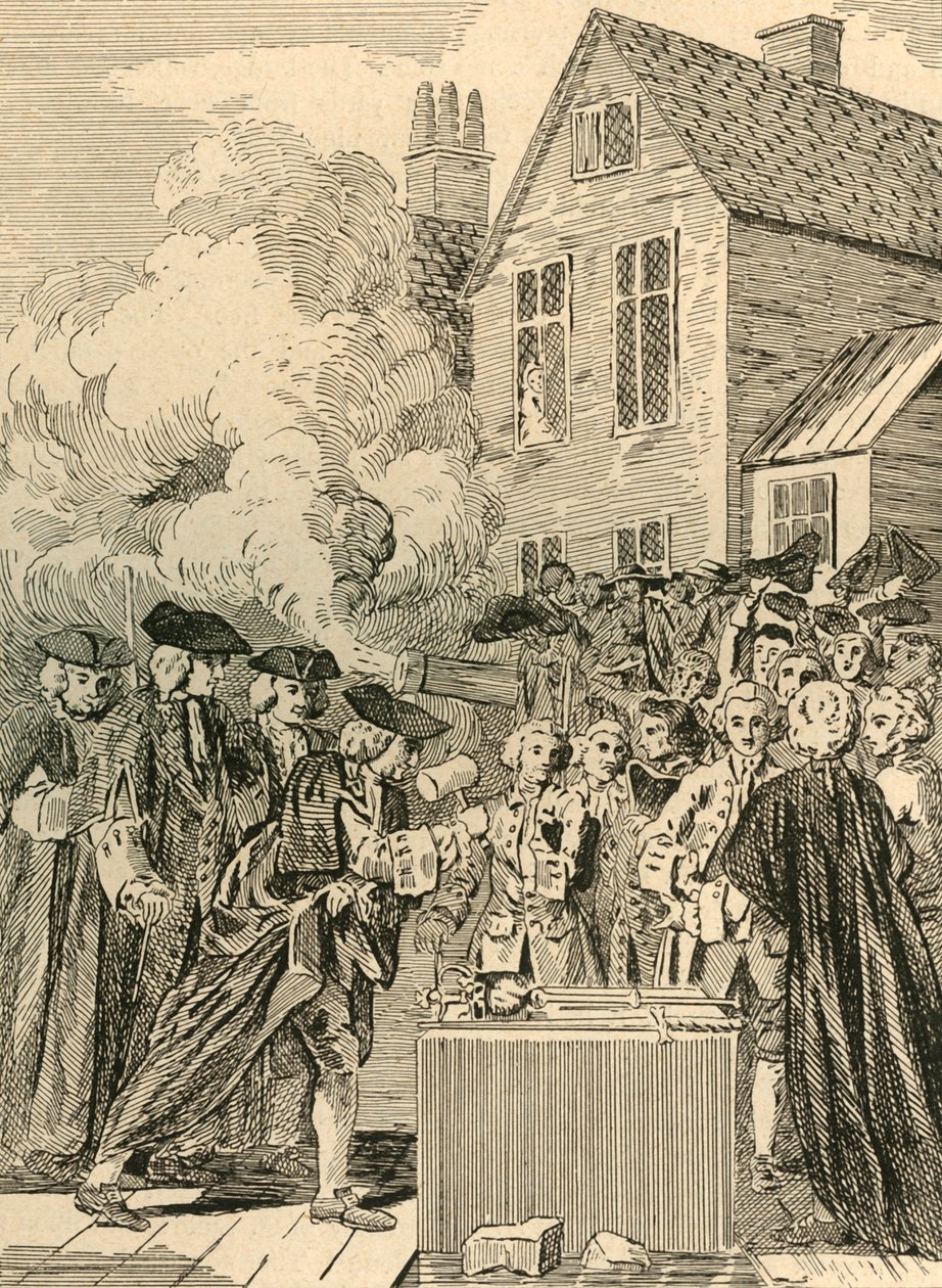 Pose de la première pierre du pont de Blackfriars, 1760, 1897 - Unbekannt