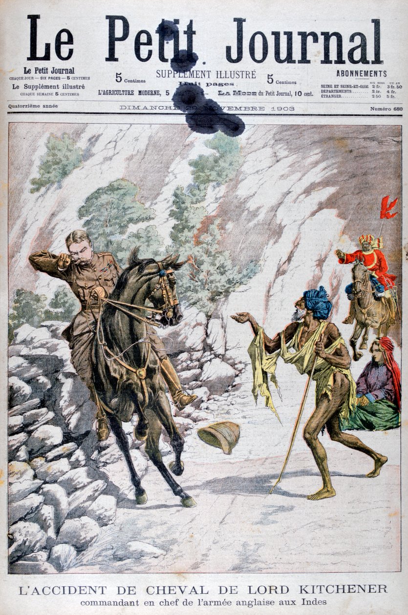 Accident de cheval de Lord Kitchener, Inde, 1903 - Unbekannt