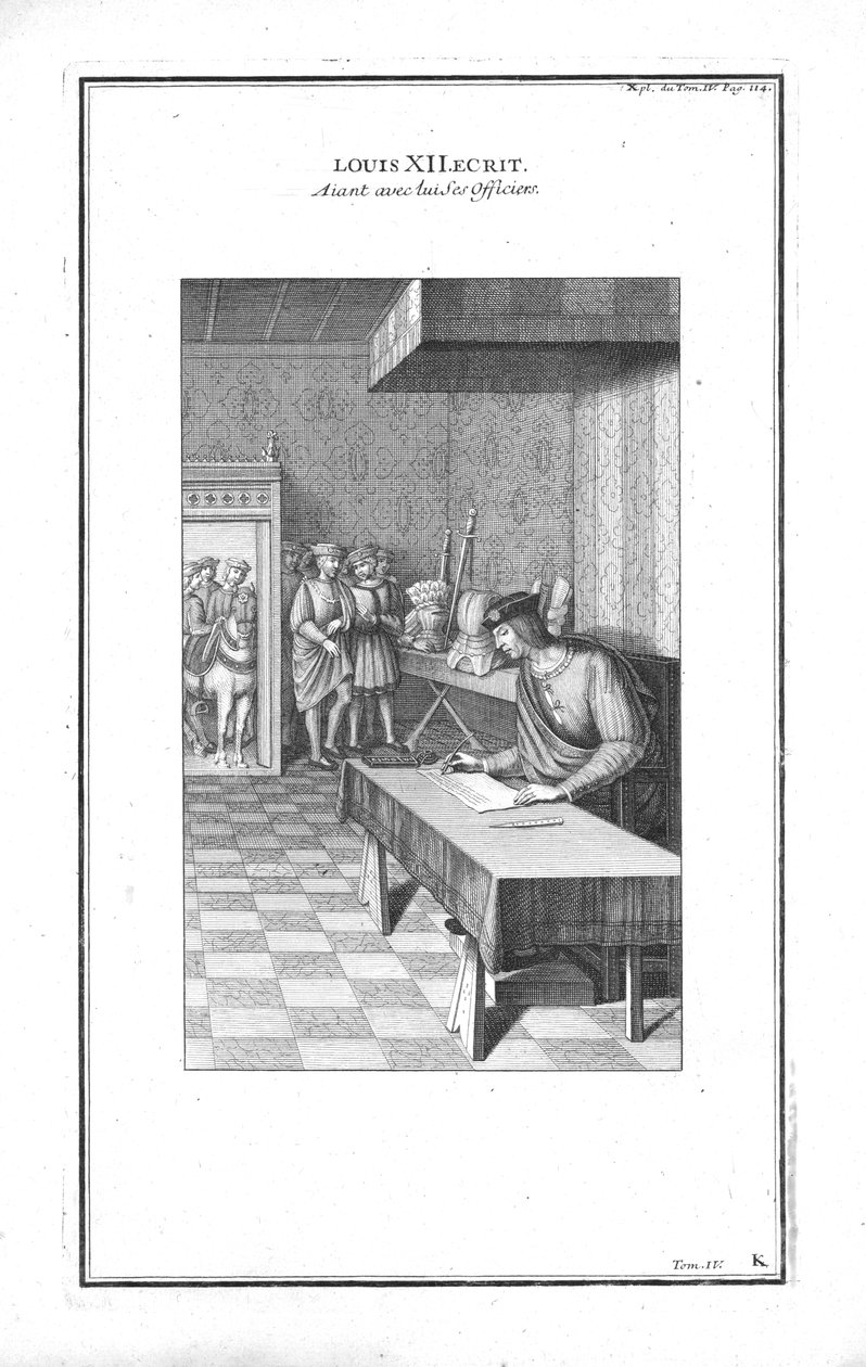 Louis XII écrivant - Unbekannt