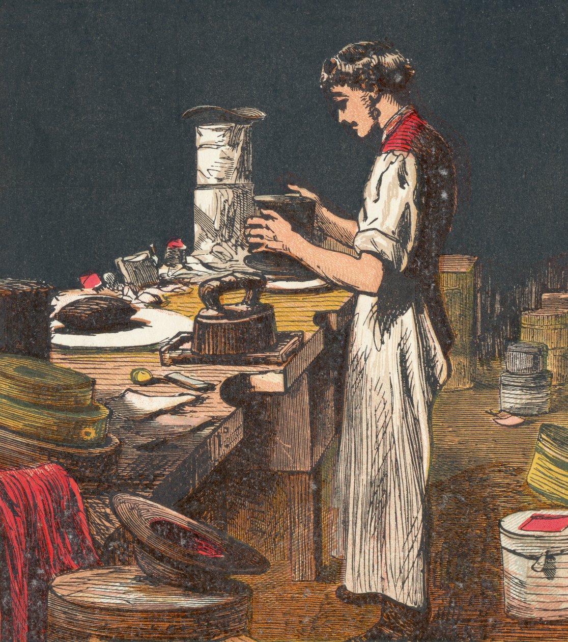 Fabrication de chapeaux de soie, 1867 - Unbekannt