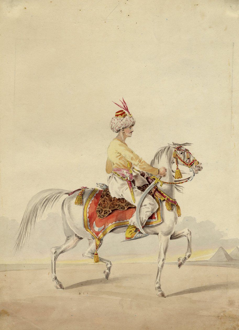 Mamelouk à cheval, vers 1825 - Unbekannt
