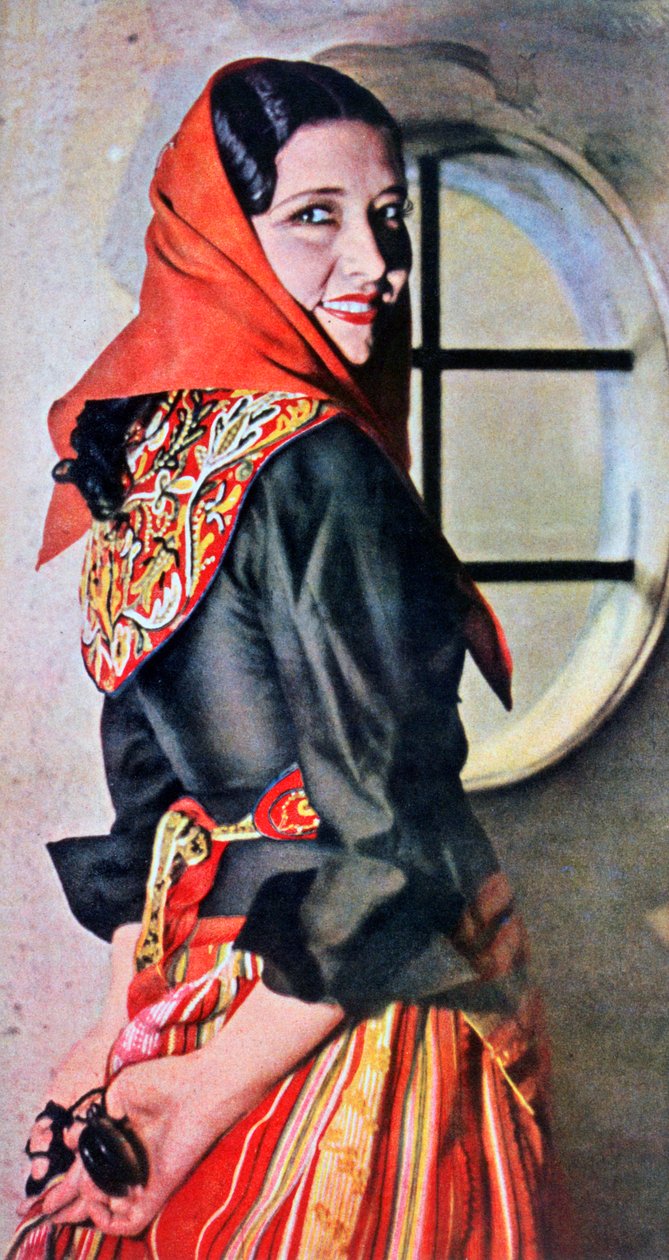 Manuela Del Rio, actrice et danseuse espagnole, 1943 - Unbekannt