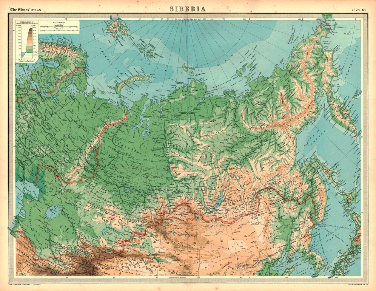 Carte de la Sibérie - Unbekannt
