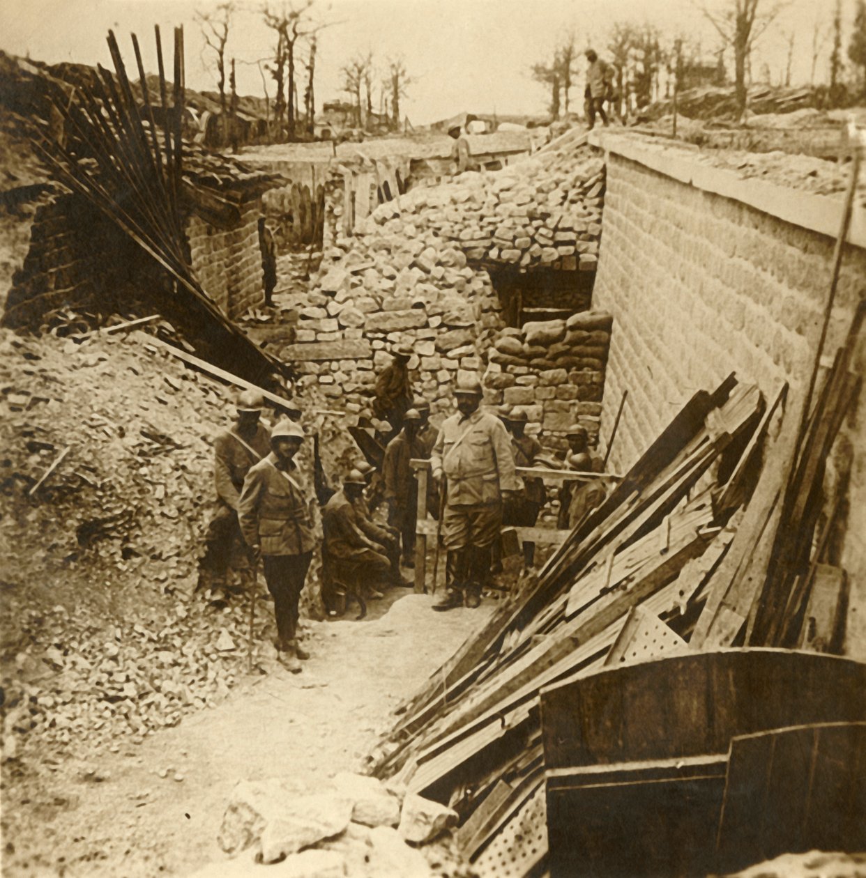 Caserne Marceau, Verdun, nord de la France, 1916 - Unbekannt