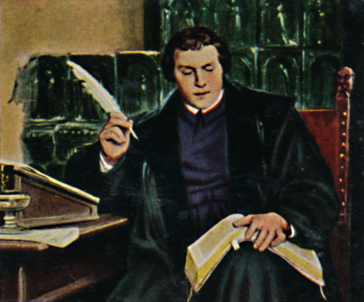 Martin Luther 1483-1546. - Peinture de Thumann, 1934 - Unbekannt