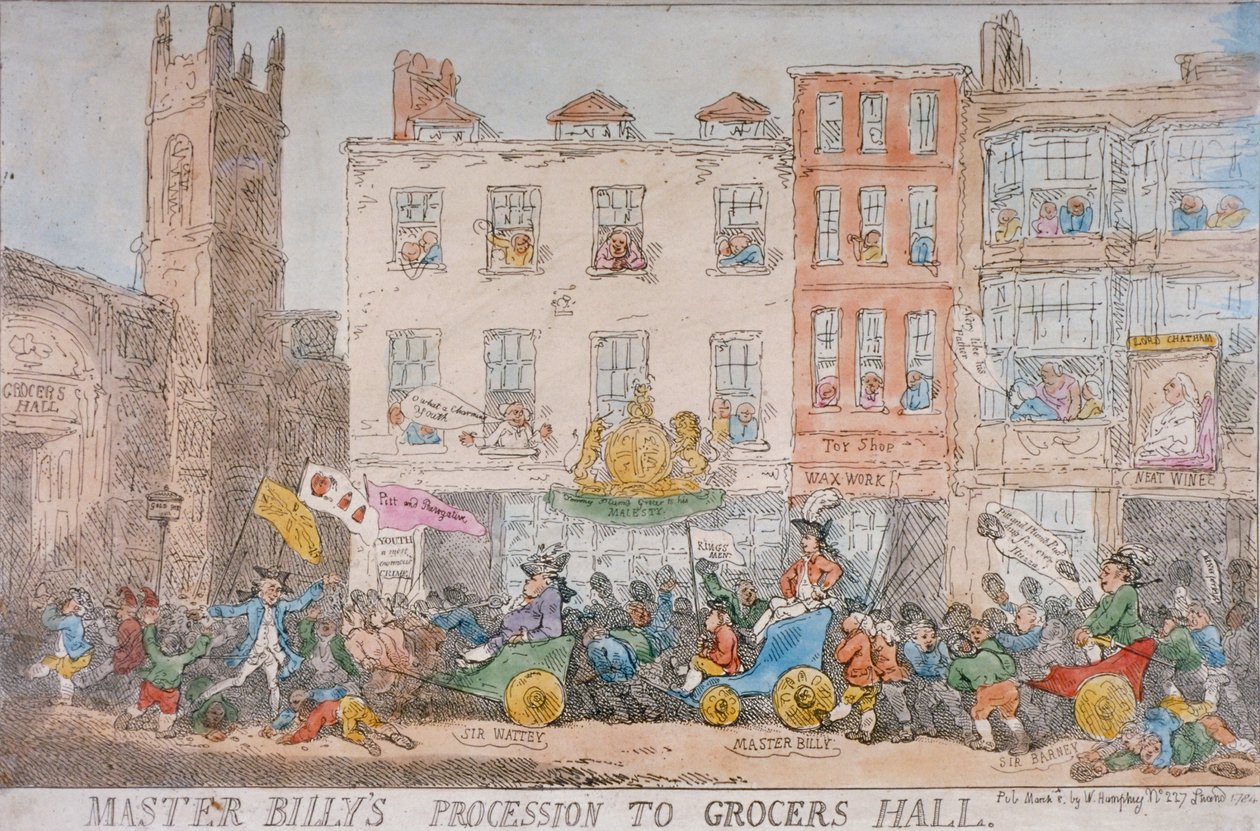La procession de Maître Billy à Grocers