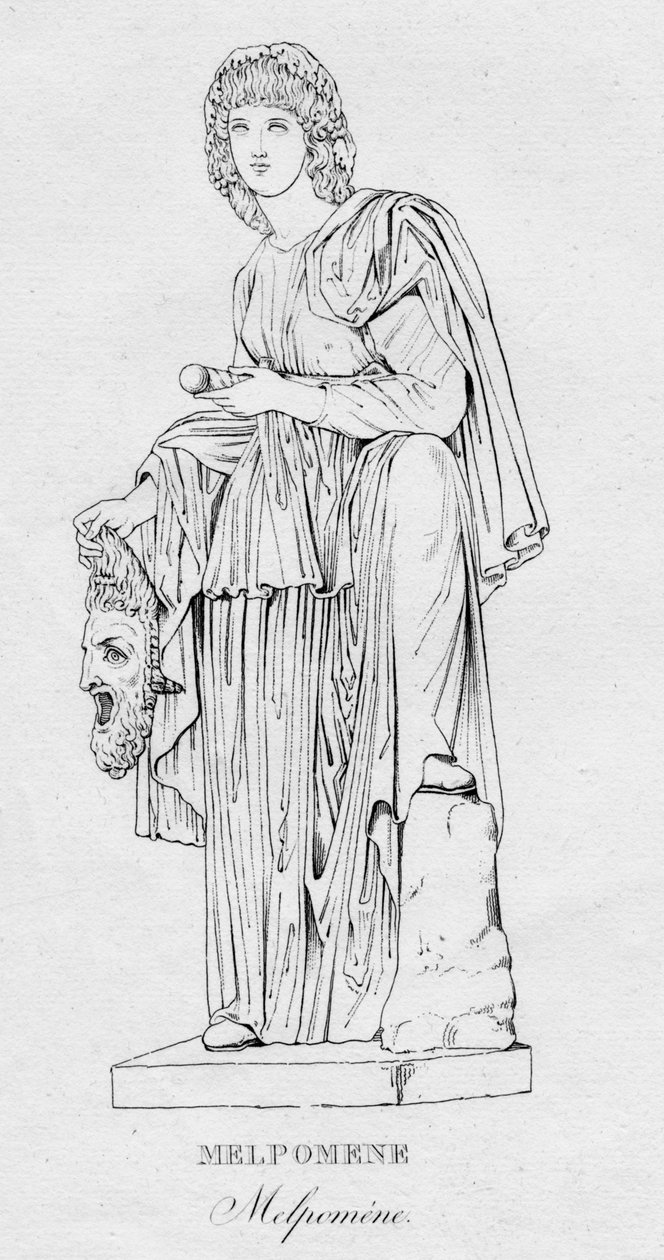 Melpomène, vers 1850 - Unbekannt