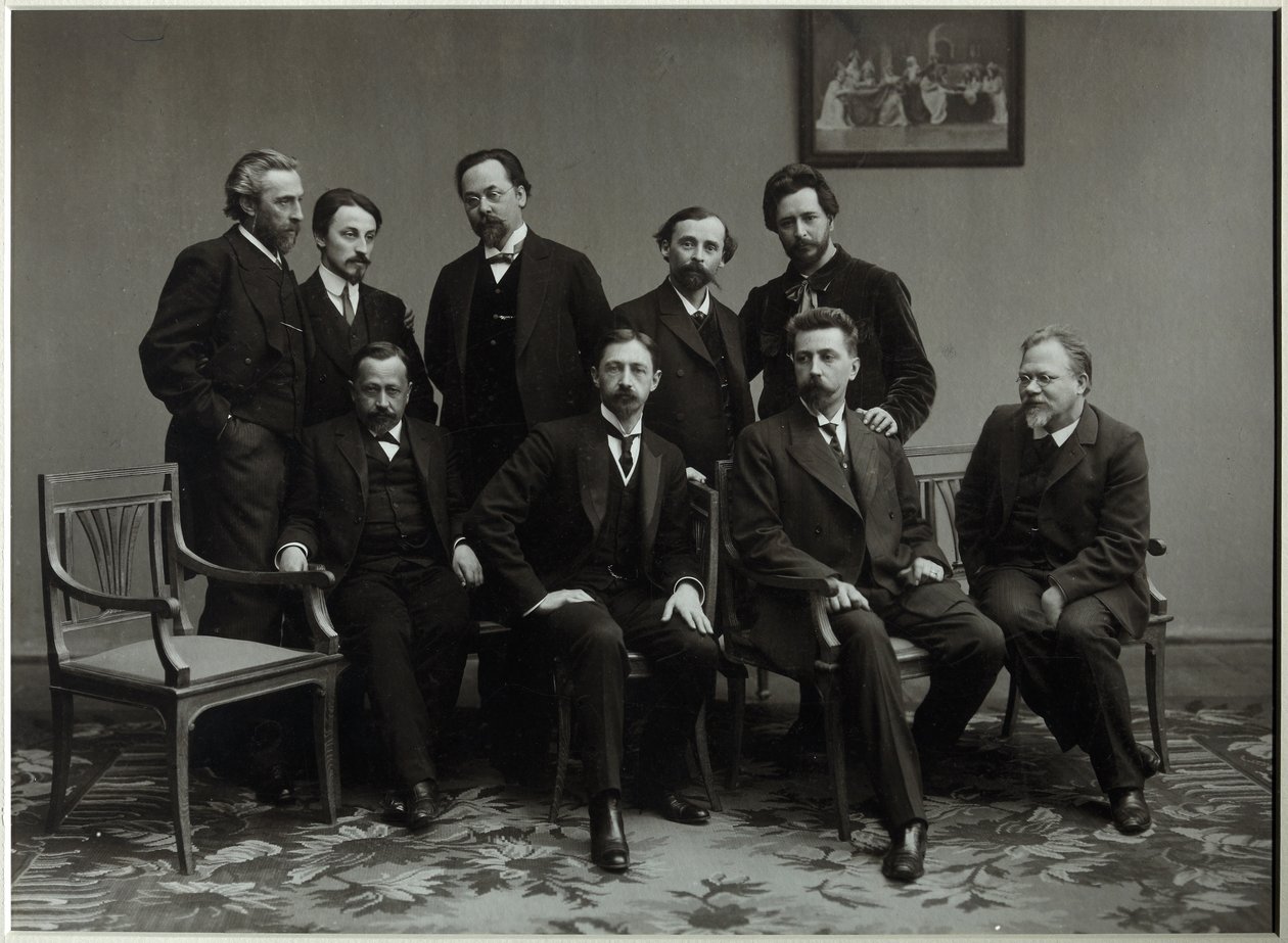 Membres du groupe littéraire Sreda mercredi, 1910 - Unbekannt
