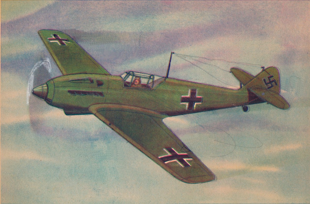 Chasseur monoplan Messerschmitt M.E. 109 - Unbekannt