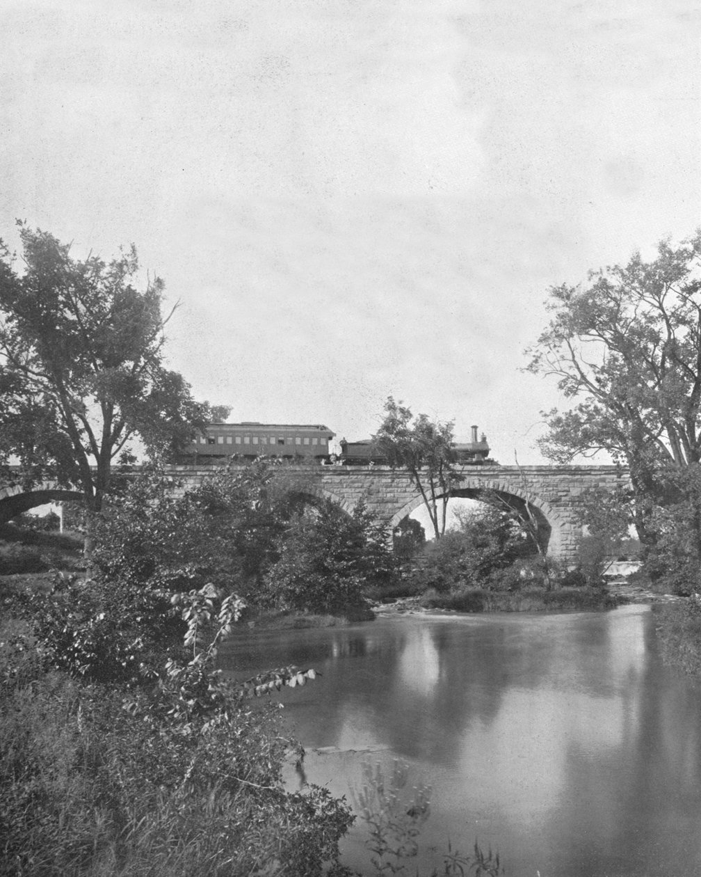 Pont de Mill Creek, chemin de fer de Pennsylvanie, USA, c1900 - Unbekannt