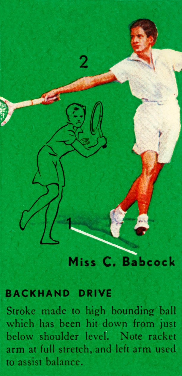 Miss C. Babcock - Revers, vers 1935 - Unbekannt