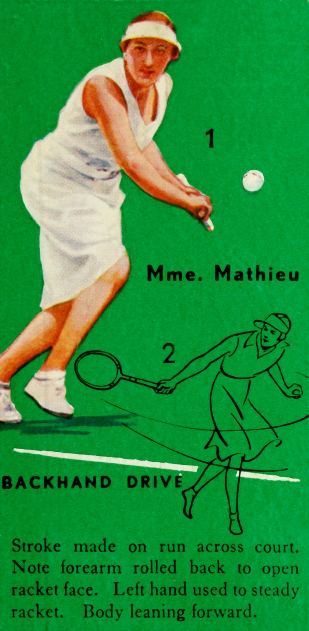 Mme. Mathieu - Revers, vers 1935 - Unbekannt