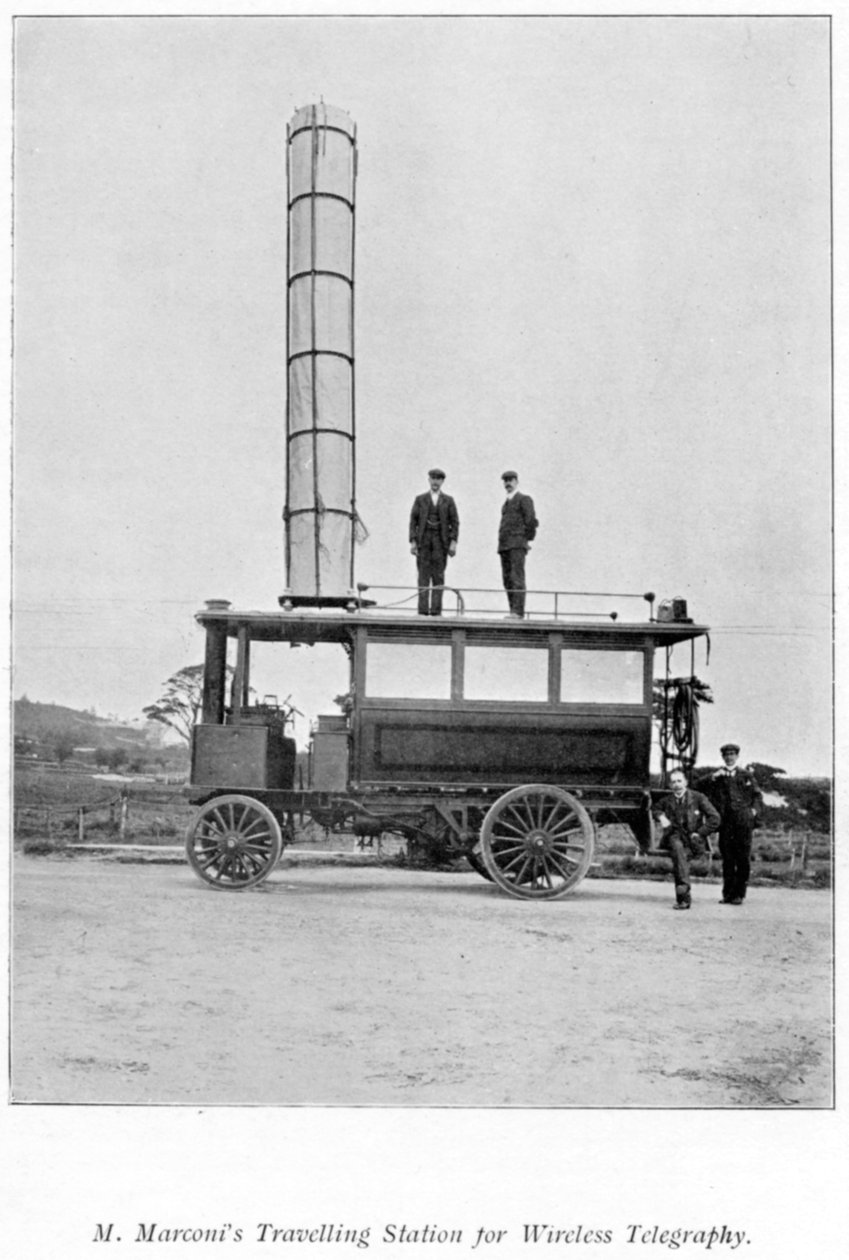Station de radio mobile utilisée par Marconi - Unbekannt