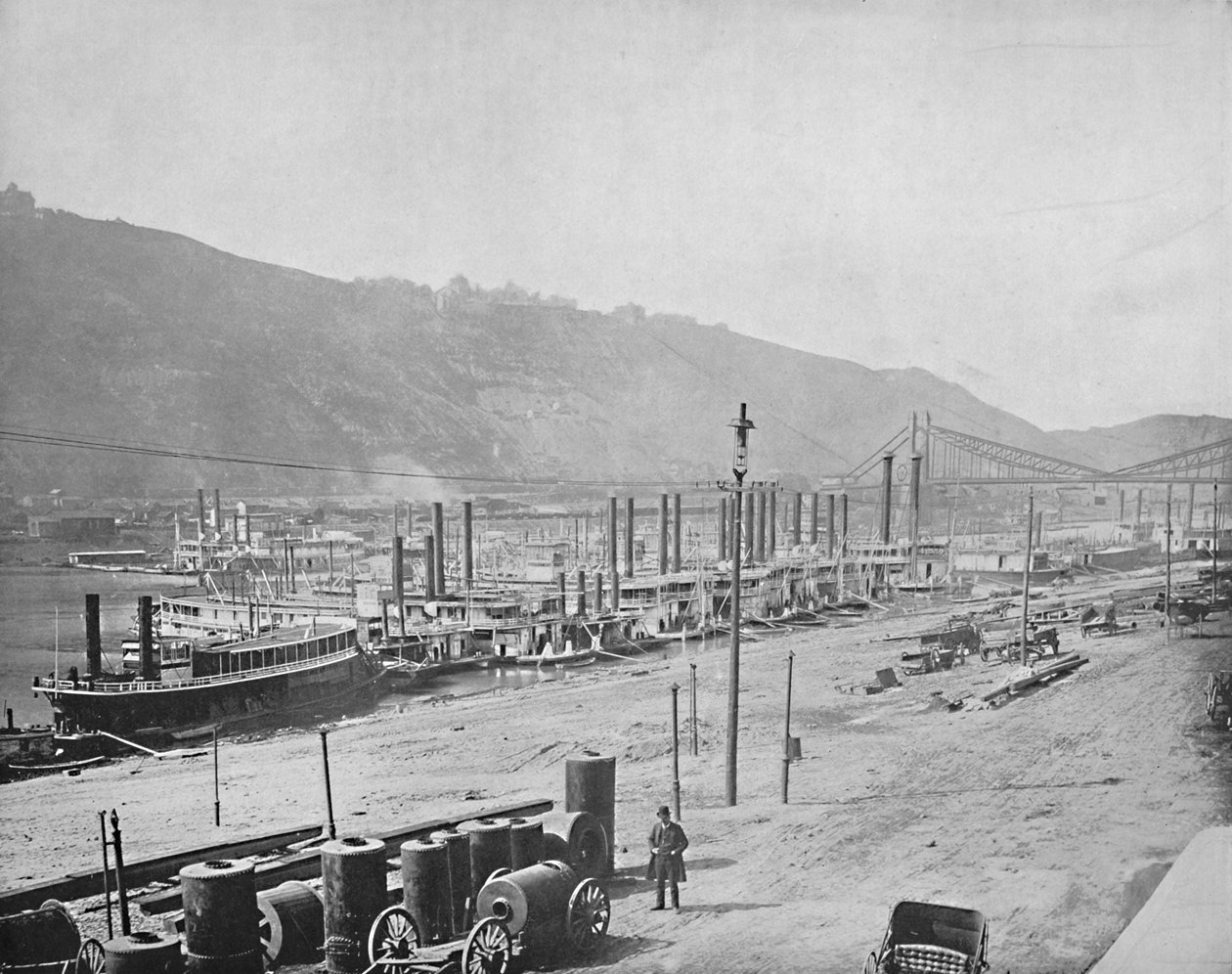 Quai de Monongahela, Pittsburgh, Pennsylvanie, vers 1897 - Unbekannt